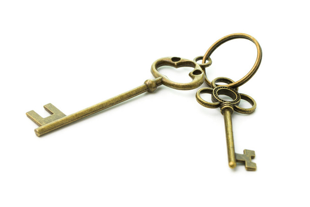 dva starožitné klíče - Fotografie, Obrázek