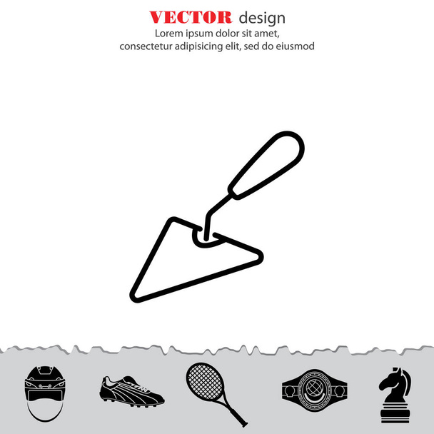 Trowel flat icon - Vector, Image