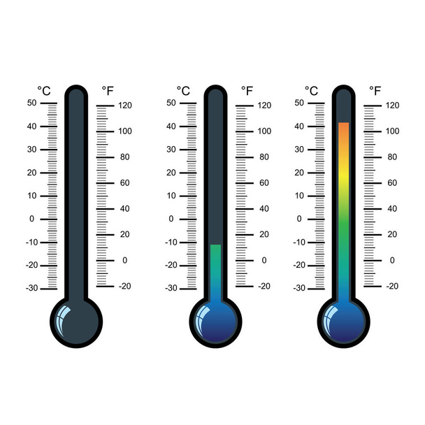 icône du thermomètre sur fond blanc vecteur
  - Vecteur, image