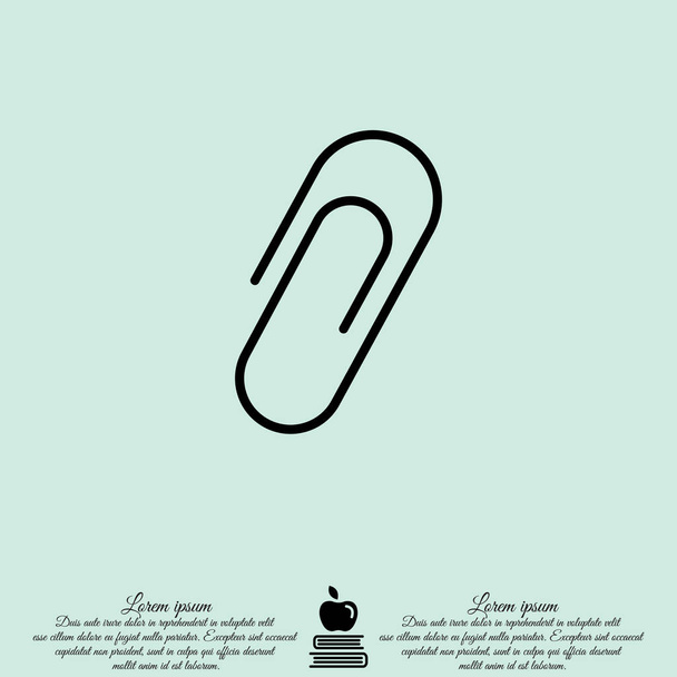Paper clip icon - Vector, Image