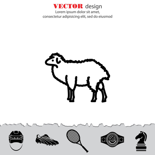 Ovejas icono web
 - Vector, imagen
