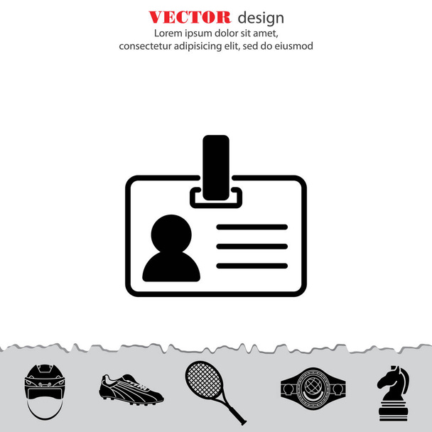 design of card icon. - Vector, Image