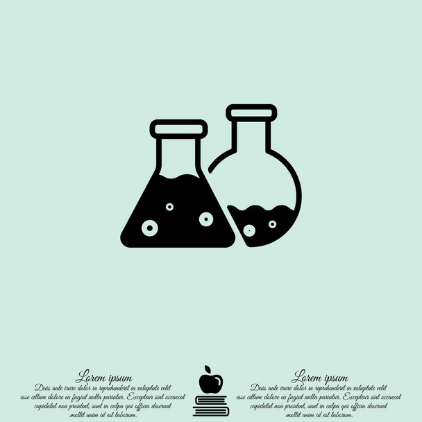 Icono de frascos de laboratorio
 - Vector, Imagen