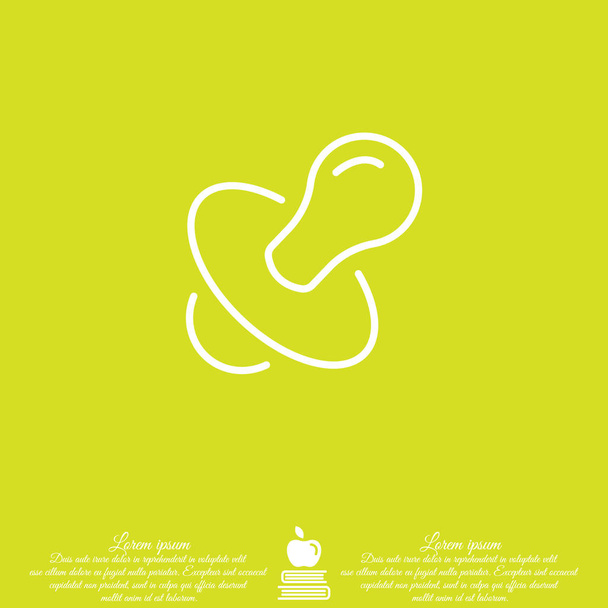 Nipple web line icon.  - Vector, Image