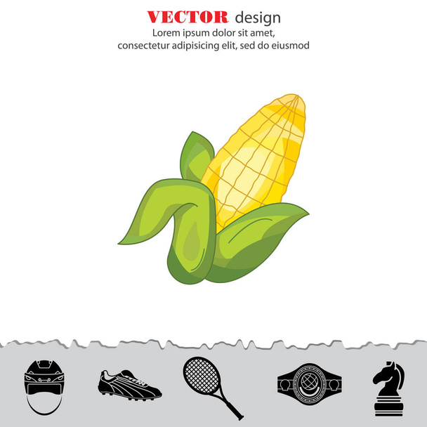 Icona della linea web del mais
 - Vettoriali, immagini