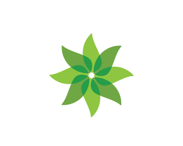 Vector leaves green nature logo and symbol - Vettoriali, immagini