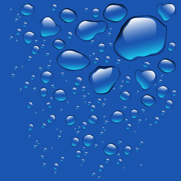 Realistic water drops isolated - Vector, Image