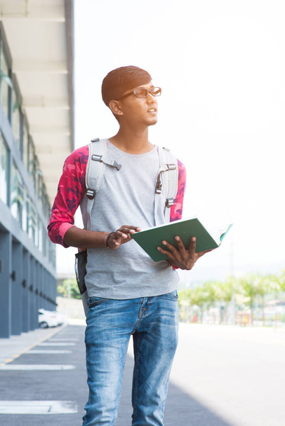 high school student with book - Photo, Image