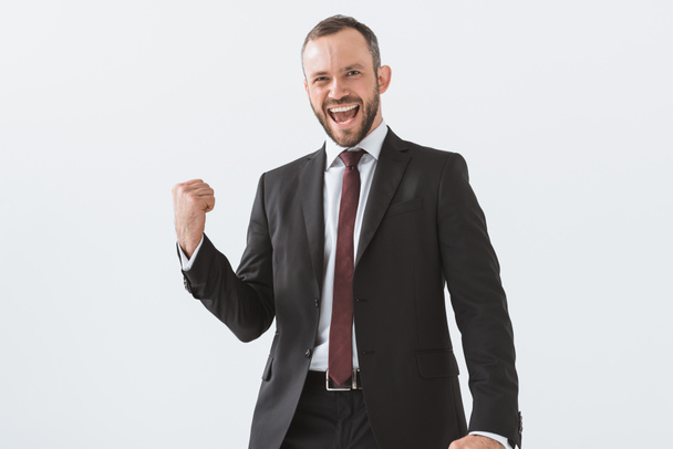 excited young businessman - Photo, Image