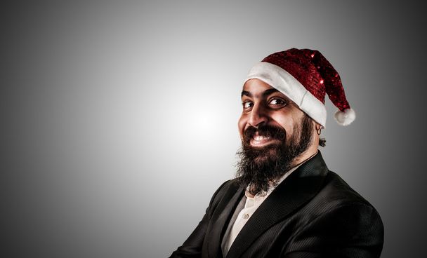 щасливий сучасний елегантний Санта Клаус Баббо Натале
 - Фото, зображення