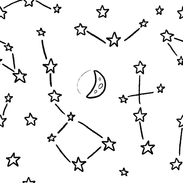 Star constellations - vector illustration - Vecteur, image