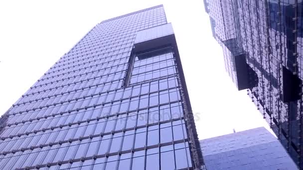 Business buildings and skyscrapers - Video, Çekim
