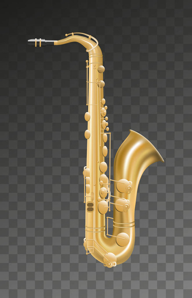 Saxofone instrumento de música em fundo transparente
 - Vetor, Imagem