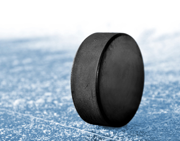 Black hockey puck - Photo, Image