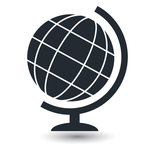 Globe earth vector iconen op witte achtergrond  - Vector, afbeelding