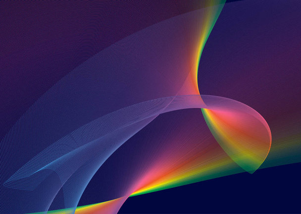 prostor, kouzelné barevné flash proti jednobarevnému pozadí - Vektor, obrázek