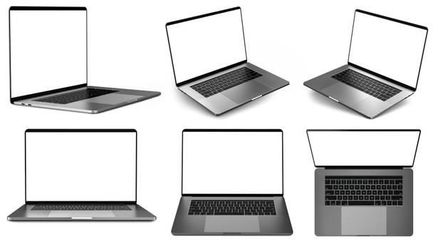 Készlet-ból laptops-ban különböző álláspontok - Fotó, kép