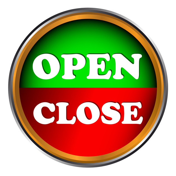 Open and close icon - Vector, afbeelding