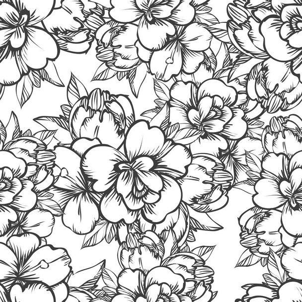 seamless floral pattern  - Vektör, Görsel