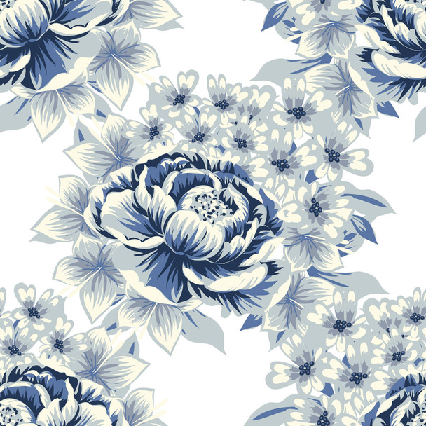 seamless floral pattern  - Vektör, Görsel