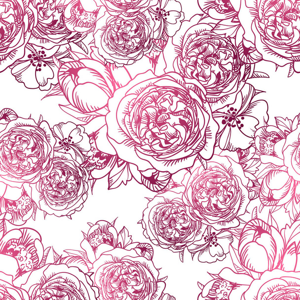 seamless floral pattern  - Vector, afbeelding