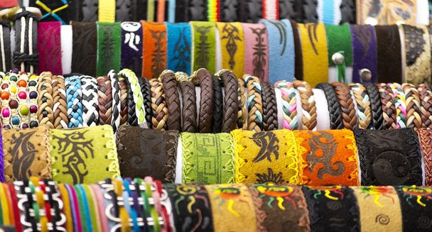 Hippie culture jewelry bracelet - Photo, Image