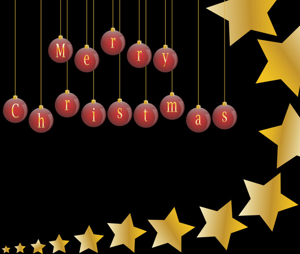 Noël tir étoiles houx baies fond vecteur illustration
 - Vecteur, image