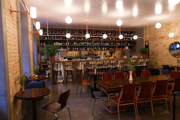 Capture design ideas trendy cafe or restaurant because bar. - Photo, Image
