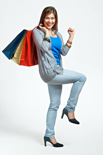 young woman with shopping bags - Foto, imagen