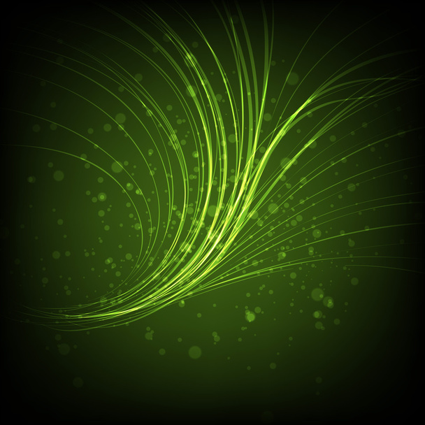 Green waveform vector background - ベクター画像