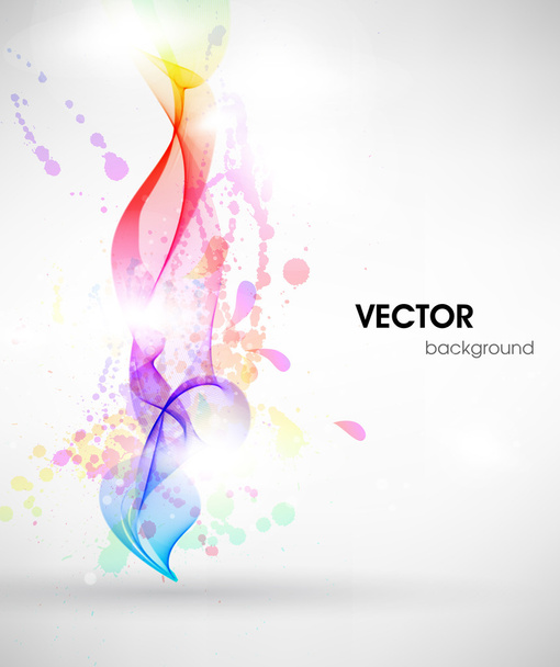Vector line abstraction design against white background - Vektor, Bild