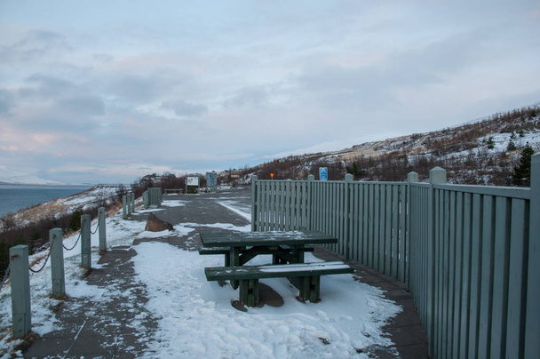 остановка отдыха на первой дороге в Исландии
 - Фото, изображение