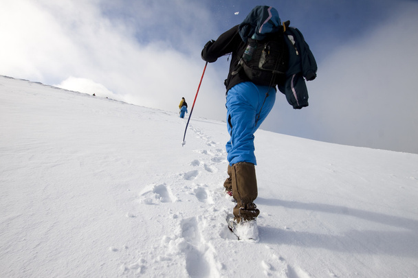 Escursionista nella neve
 - Foto, immagini