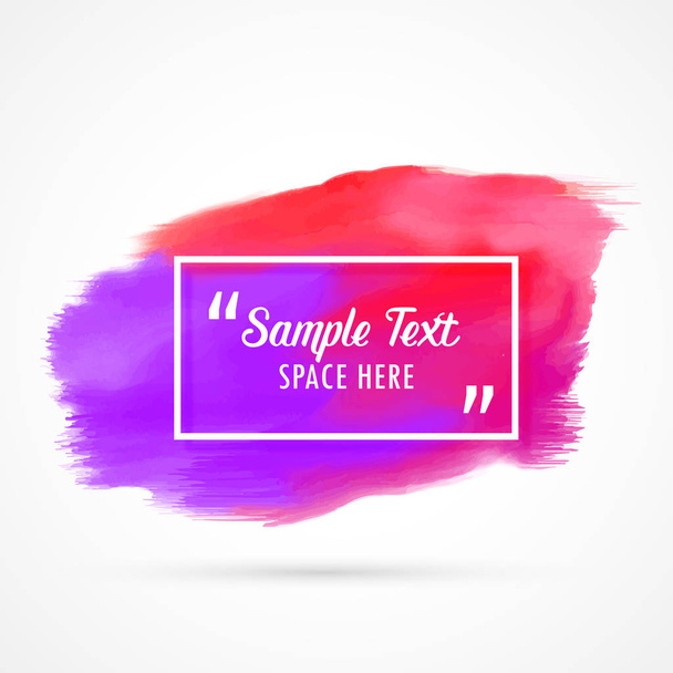 abstract watercolor grunge stain background with text space - Вектор, зображення