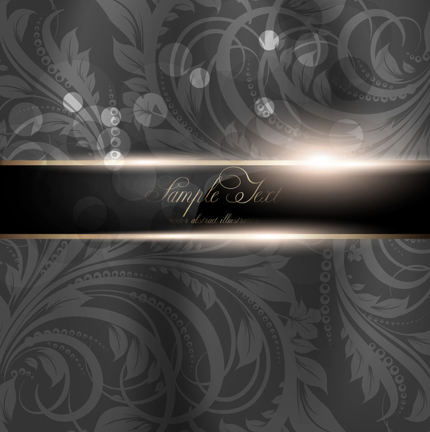 Seamless Wallpaper, Vector Background, Silk. Black - Vector, Image