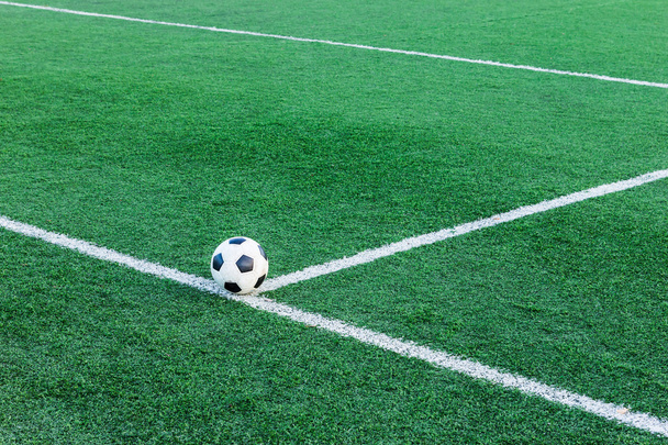 футбольний м'яч на зеленій траві
 - Фото, зображення