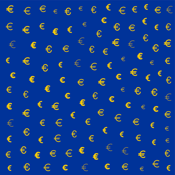 Євро долар візерунковий сегмент  - Вектор, зображення
