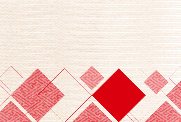 New Year's cards Japanese paper pattern background - Διάνυσμα, εικόνα