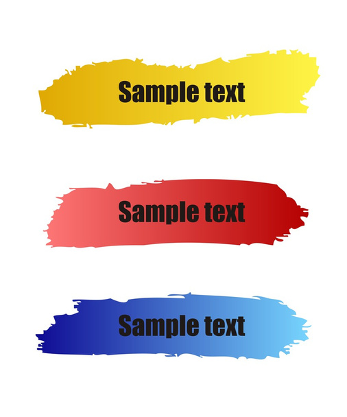 Color paint grunge banners - Vector, afbeelding