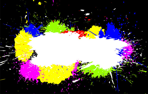 Színes festék fröccsenő. Színátmenet vektor háttér - Vektor, kép