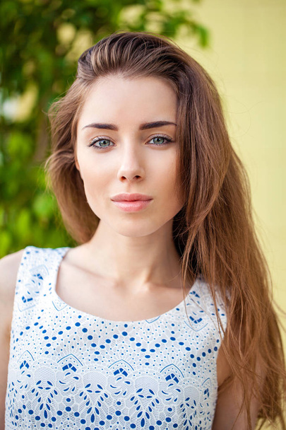 Portrait of beautiful young woman  - Fotó, kép
