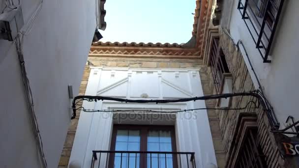 Calleja de la Luna Cordoba-ban. Cordoba városa, Andalúzia, Dél-Spanyolországban. - Felvétel, videó
