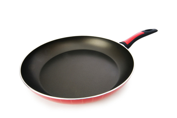 Frying pan isolated on the white - Photo, Image