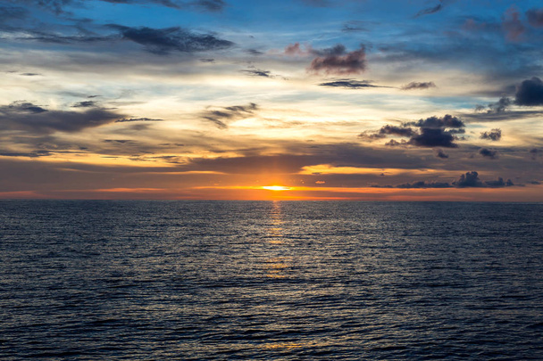 Colorful dawn over the sea. Nature composition. - Фото, изображение