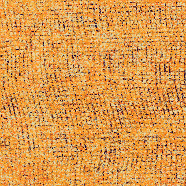 Grunge stockinet arka planda turuncu ve kahverengi renk çizgili - Vektör, Görsel