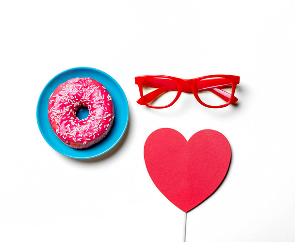 Donut, glasses and toy - Photo, Image