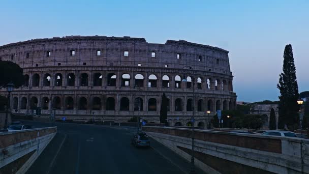 Zaman atlamalı Kolezyum Roma, İtalya - Video, Çekim