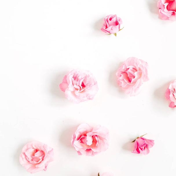 Rosa rosa buds padrão
 - Foto, Imagem