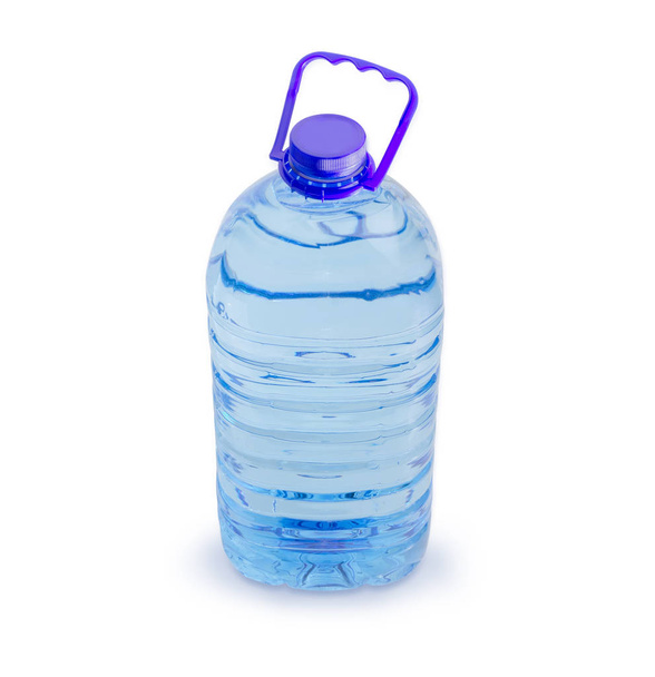 Grande garrafa transparente de plástico de água potável
 - Foto, Imagem