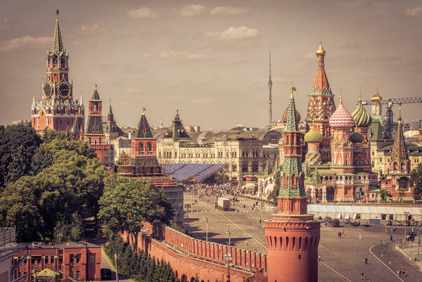 Κόκκινη πλατεία στη Μόσχα - Φωτογραφία, εικόνα